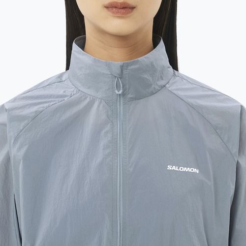 Women's running jacket Salomon Shakeout Fly trade winds