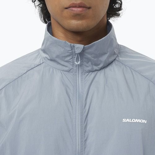 Men's running jacket Salomon Shakeout Fly trade winds