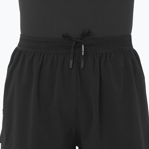 Men's running shorts Salomon Aero SPLT 3" deep black