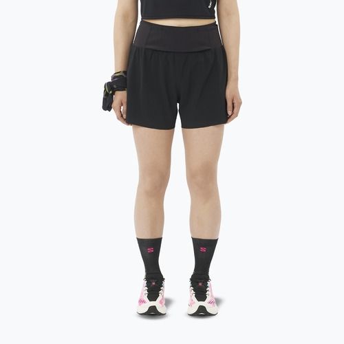 Women's running shorts Salomon Sense Aero 2IN1 Trail 4" deep black