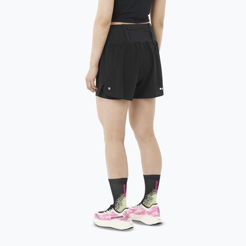 Women's running shorts Salomon Sense Aero 2IN1 Trail 4" deep black