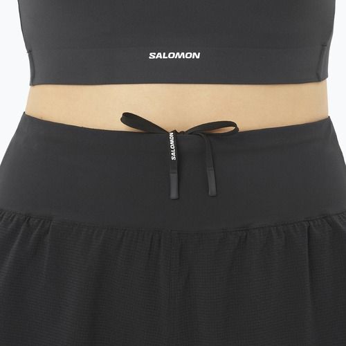 Women's running shorts Salomon Sense Aero Stow 4" deep black