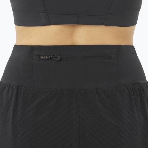 Women's running shorts Salomon Sense Aero Stow 4" deep black