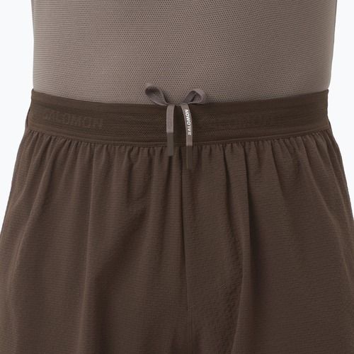 Men's running shorts Salomon Sense Aero Stow 5" coffee bean