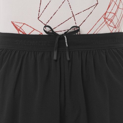 Men's running shorts Salomon Sense Aero Stow 5" deep black