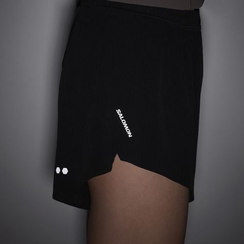 Women's running shorts Salomon Sense SPLT 3" deep black