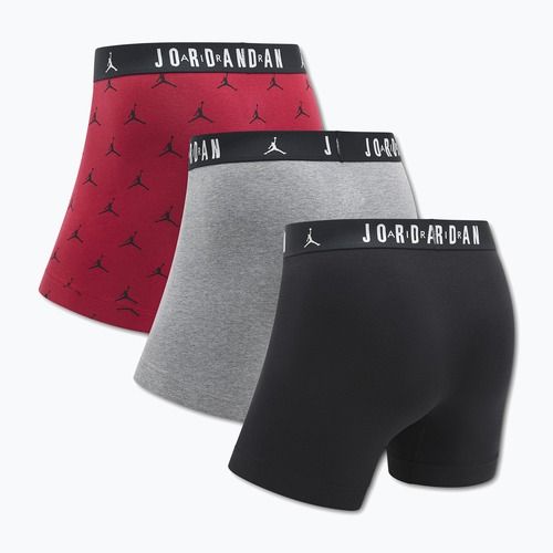 Men's boxers Nike Jordan JHM Flight Cotton Essential 3 pairs gym red