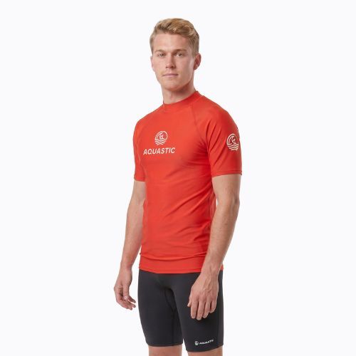 Men's T-shirt AQUASTIC Rimos UV 50+ UPF orange