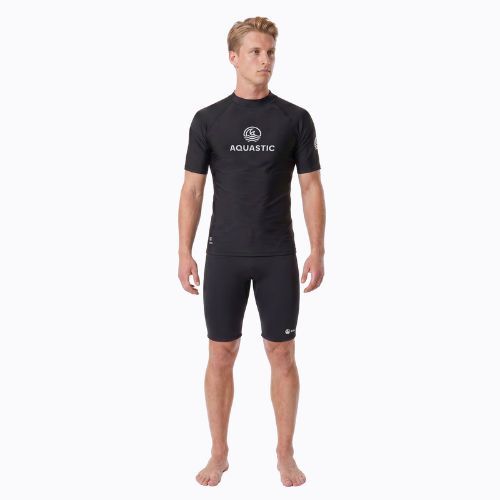 Men's T-shirt AQUASTIC Rimos UV 50+ UPF black