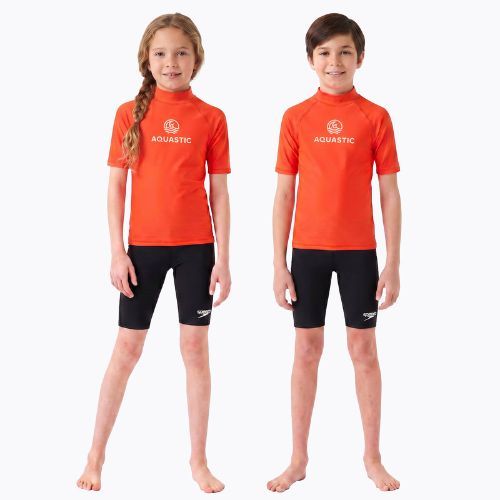 Children's T-shirt AQUASTIC Rimos UV 50+ UPF orange
