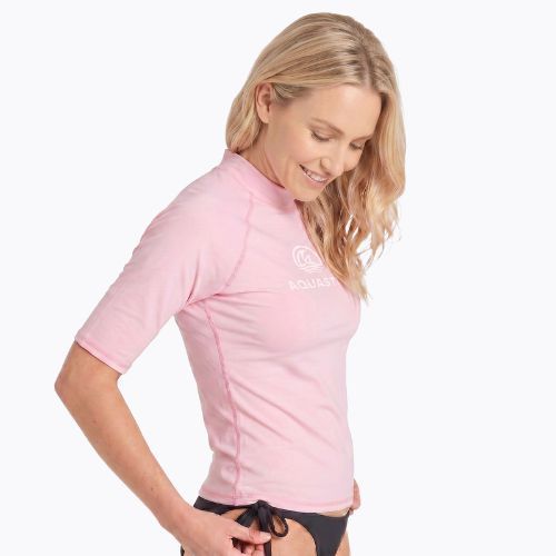 Women's T-shirt AQUASTIC Rimos WMNS UV 50+ UPF pink