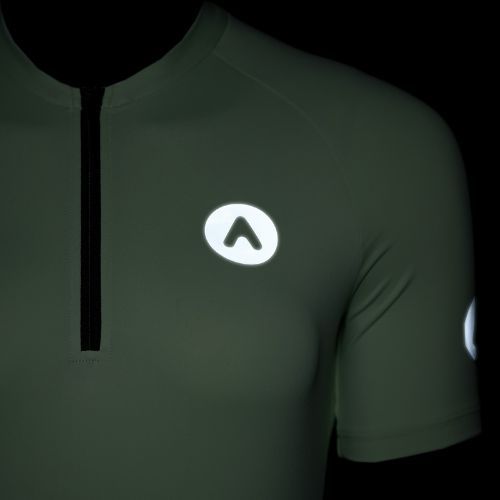 Women's cycling jersey ATTABO TEVRA short zip mint