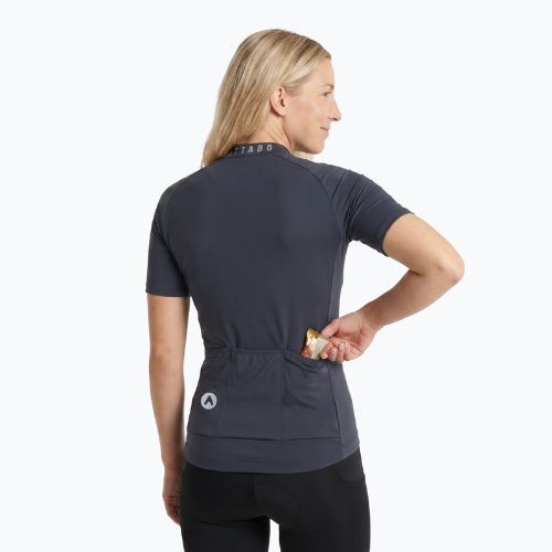 Women's cycling jersey ATTABO TEVRA short zip black