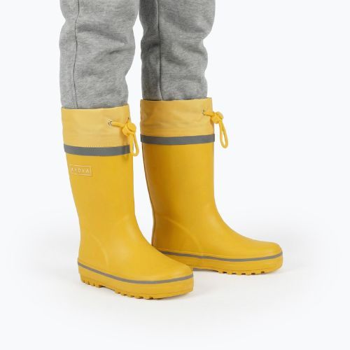 Children's wellington boots KADVA PuddleProof JR with reflective elements yellow