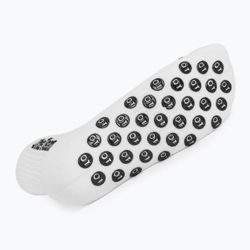 Children's football socks OneTeam Precision Grip non-slip 2-pack white