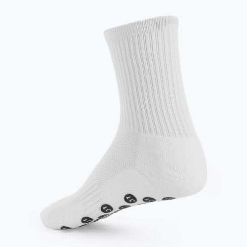 Children's football socks OneTeam Precision Grip non-slip 2-pack white