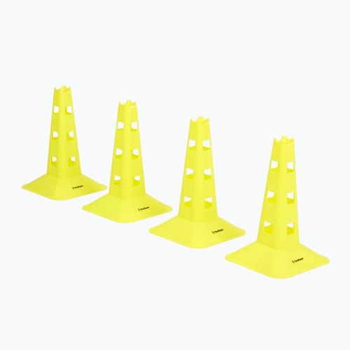 Set of cones OneTeam TRFTB03 HG4 4 pieces yellow