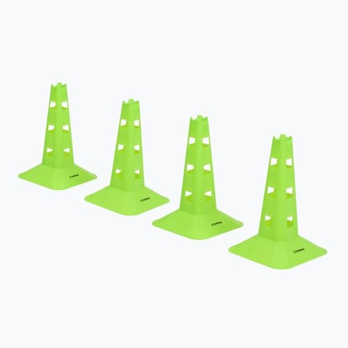 Set of cones OneTeam TRFTB03 HG4  4 pieces green