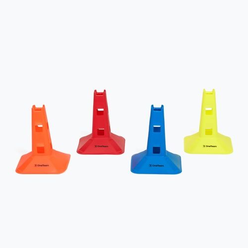 Set of cones OneTeam TRFTB03 MD6 6 pieces yellow
