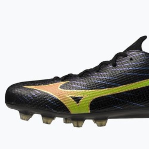 Football boots Mizuno Alpha III Japan FG black/lava orange/evening primrose