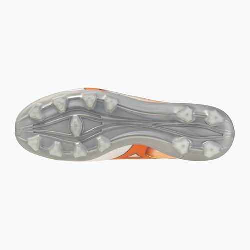 Football boots Mizuno Alfa III Pro FG white/lava orange/evening primrose