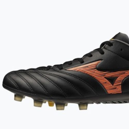Football boots Mizuno Monarcida Neo III Pro FG black/lava orange/arcadia