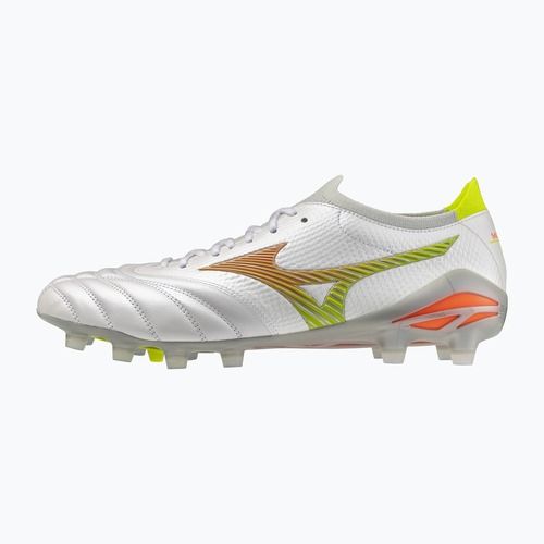 Football boots Mizuno Morelia Neo V β Japan FG white/lava orange/evening primrose