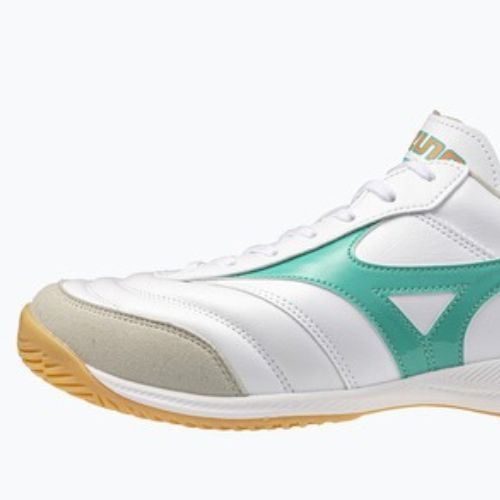 Football boots Mizuno Morelia Sala Elite IN white/arcadia/lava orange