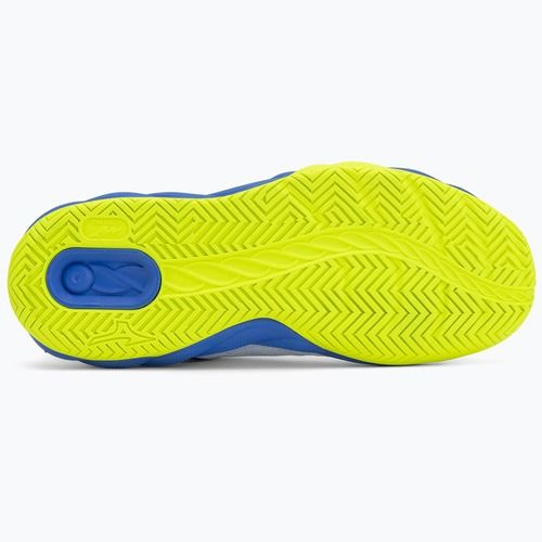 Men's tennis shoes Mizuno Wave Enforce Court AC white/dazzling blue/ lightning