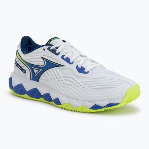 Tennis shoes Mizuno Wave Enforce Tour 2 CC white/dazzling blue/lightning