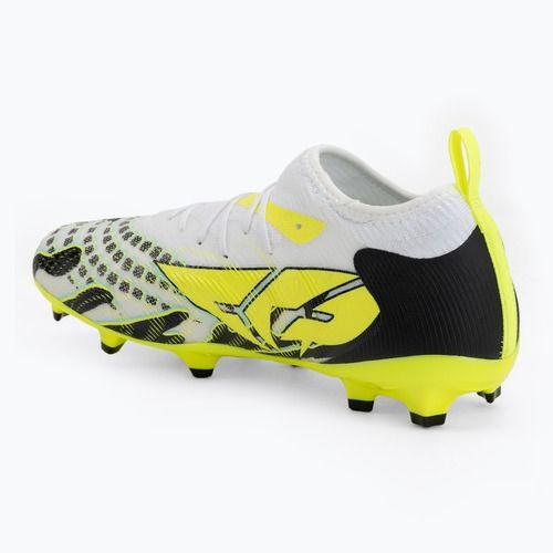 Children's football boots PUMA Future 9 Match Creativity Fg/Ag Jr yellow alert/mint jelly/puma white/puma black
