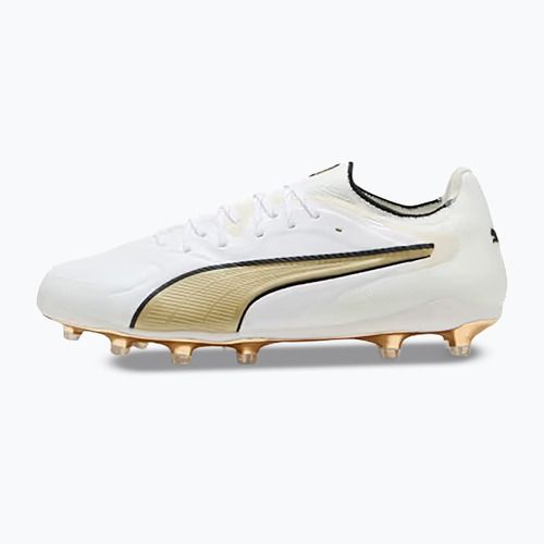 Football boots PUMA King 20 Ultimate Fg/Ag puma white/metallic gold/puma black