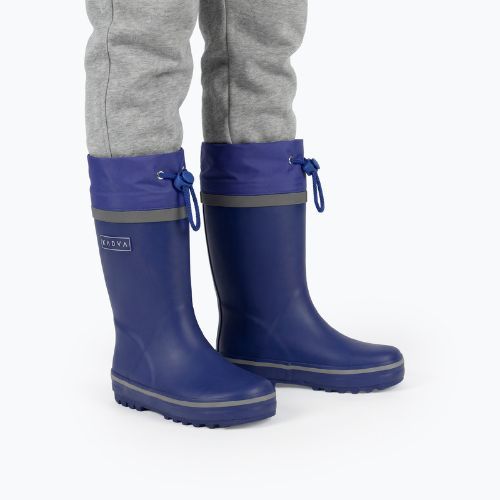 Children's wellington boots KADVA PuddleProof JR with reflective elements navy blue