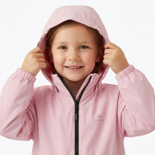 Children's rain jacket KADVA Fory Jrb pink