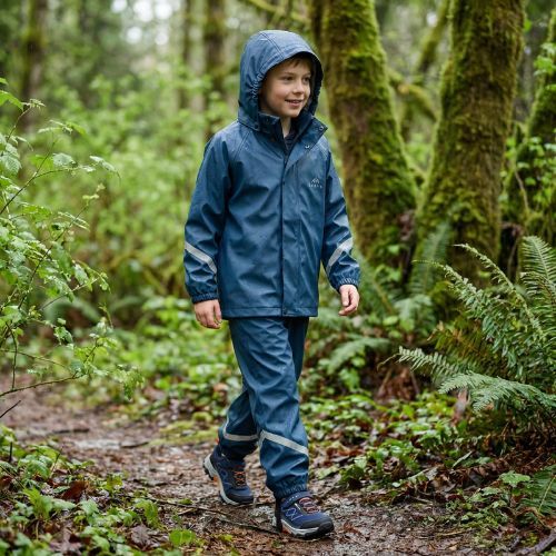 Children's waterproof trousers KADVA AquaLock JR navy blue