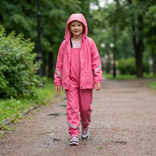 Children's waterproof trousers KADVA AquaLock JR pink