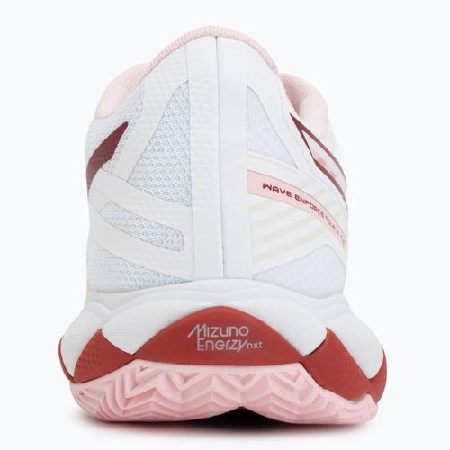 Women's tennis shoes Mizuno Wave Enforce Tour 2 CC white/pinkesque/barbados/cherr