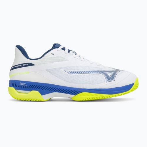 Tennis shoes Mizuno Wave Exceed Court CC white/dazzling blue/lightning