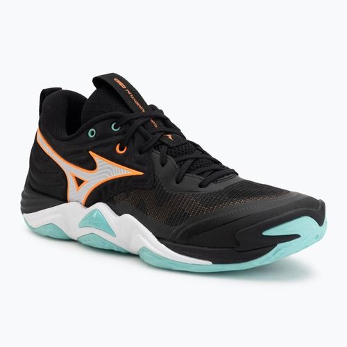 Volleyball shoes Mizuno Wave Momentum Elite black/tangelo/ice green