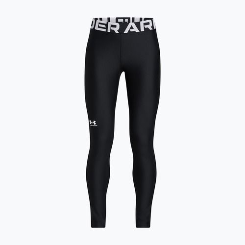 Children's training leggings Under Armour HeatGear white/black