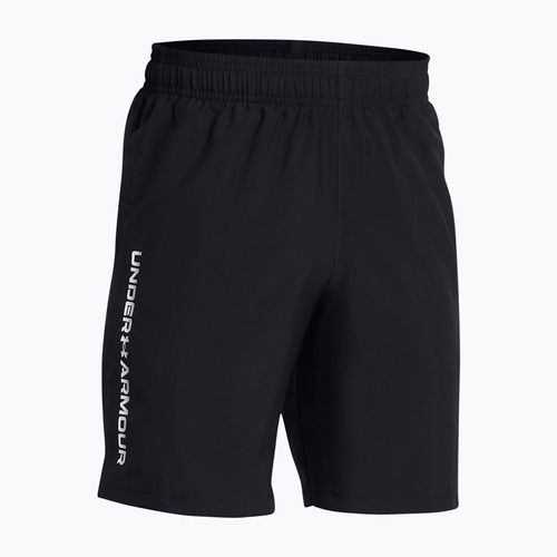 Children's training shorts Under Armour Woven Wordmark black