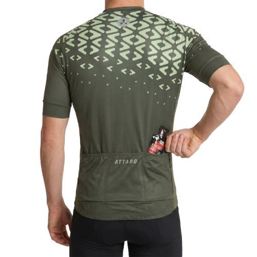 Men's cycling shirt ATTABO Tevi green