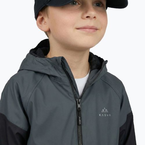Children's rain jacket KADVA Fory Jrb gray
