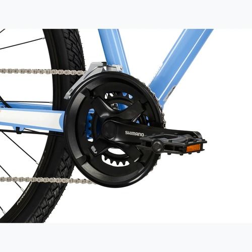 Women's cross bike KROSS Evado 3.0 W blue/white/shine