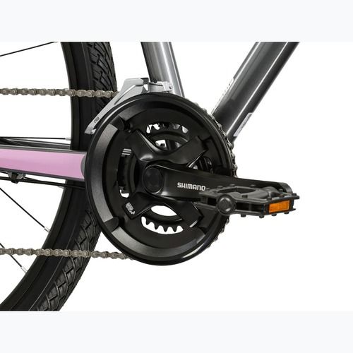 Women's cross bike KROSS Evado 4.0 W grey/pink/shine