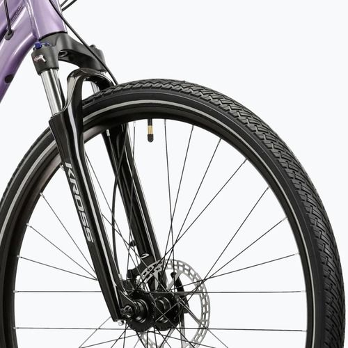 Women's cross bike KROSS Evado 5.0 W purple/black/shine