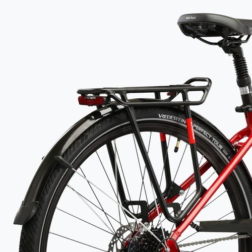 Women's trekking bike KROSS Trans 5.0 W red/silver/shine