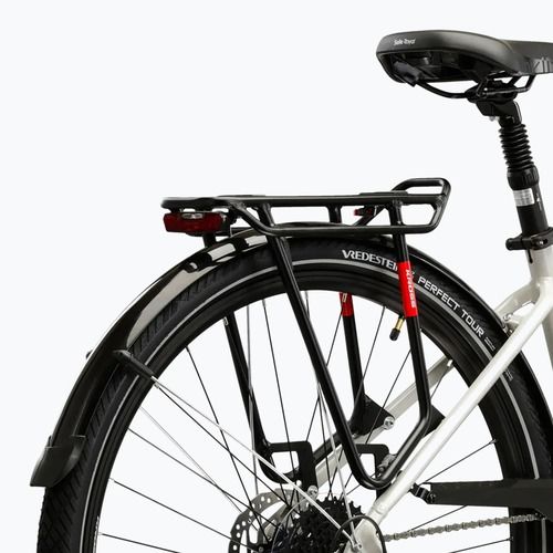 Women's trekking bike KROSS Trans 5.0 W grey/pink/shine