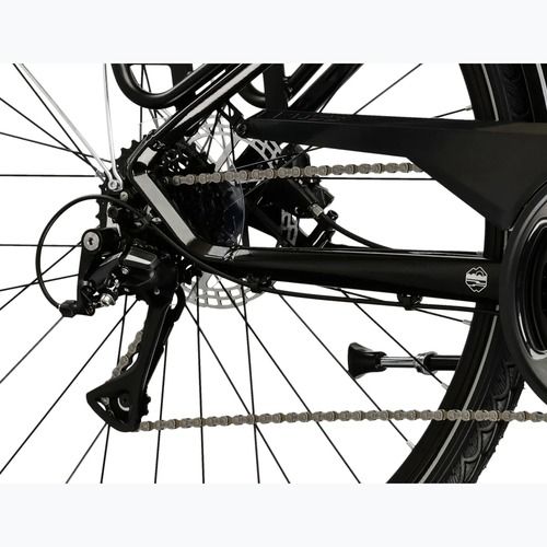 Women's trekking bike KROSS Trans 4.0 W black/silver/shine