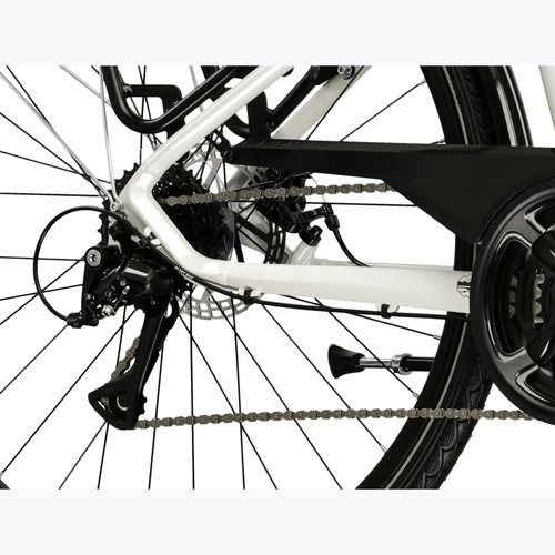 Women's trekking bike KROSS Trans 3.0 W pearl/black/shine
